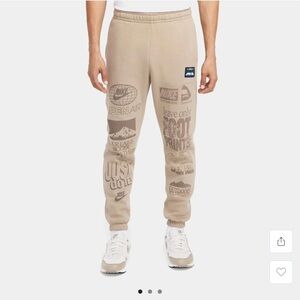 Club Mens Fleece Pants (Khaki/Brown) NWT XL